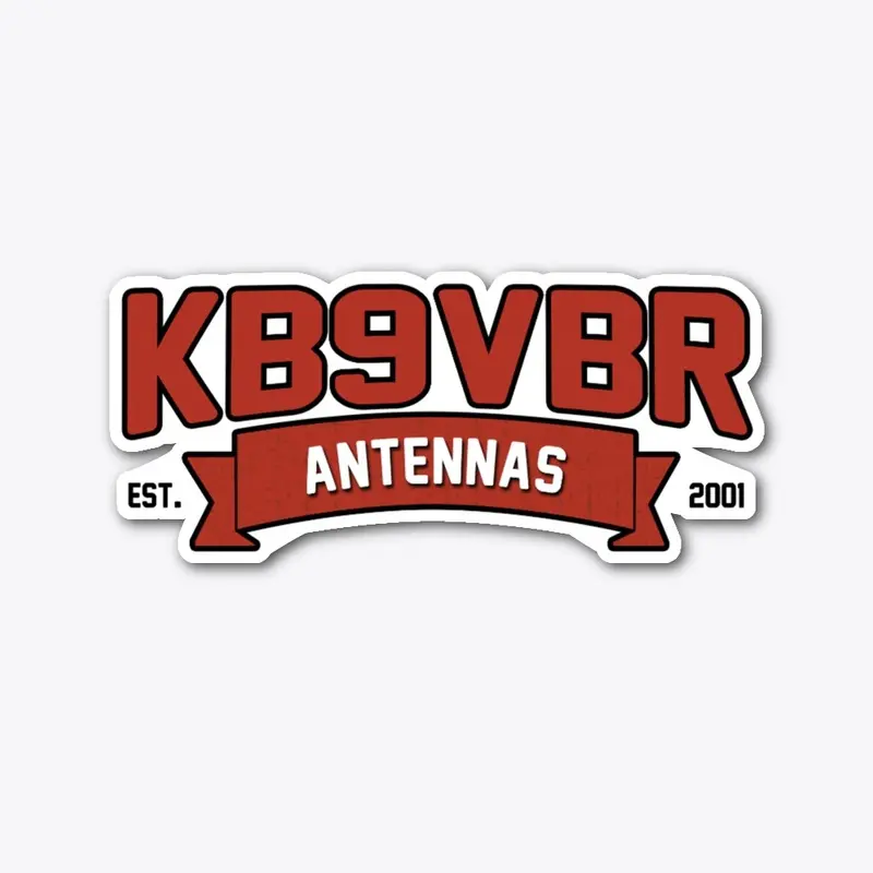 KB9VBR Antennas Die-cut Sticker